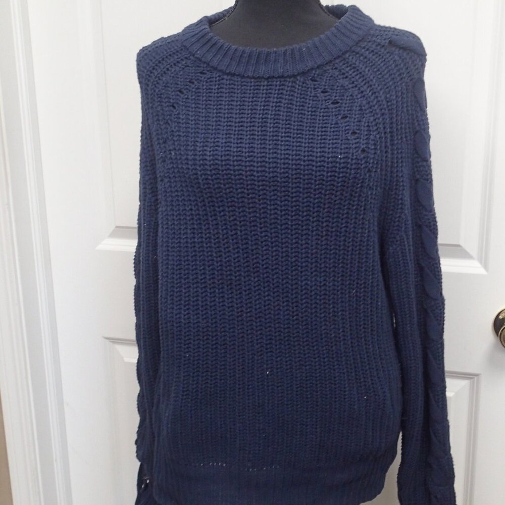 Time and Tru Navy Blue Women's Sweater Size M (8-10)